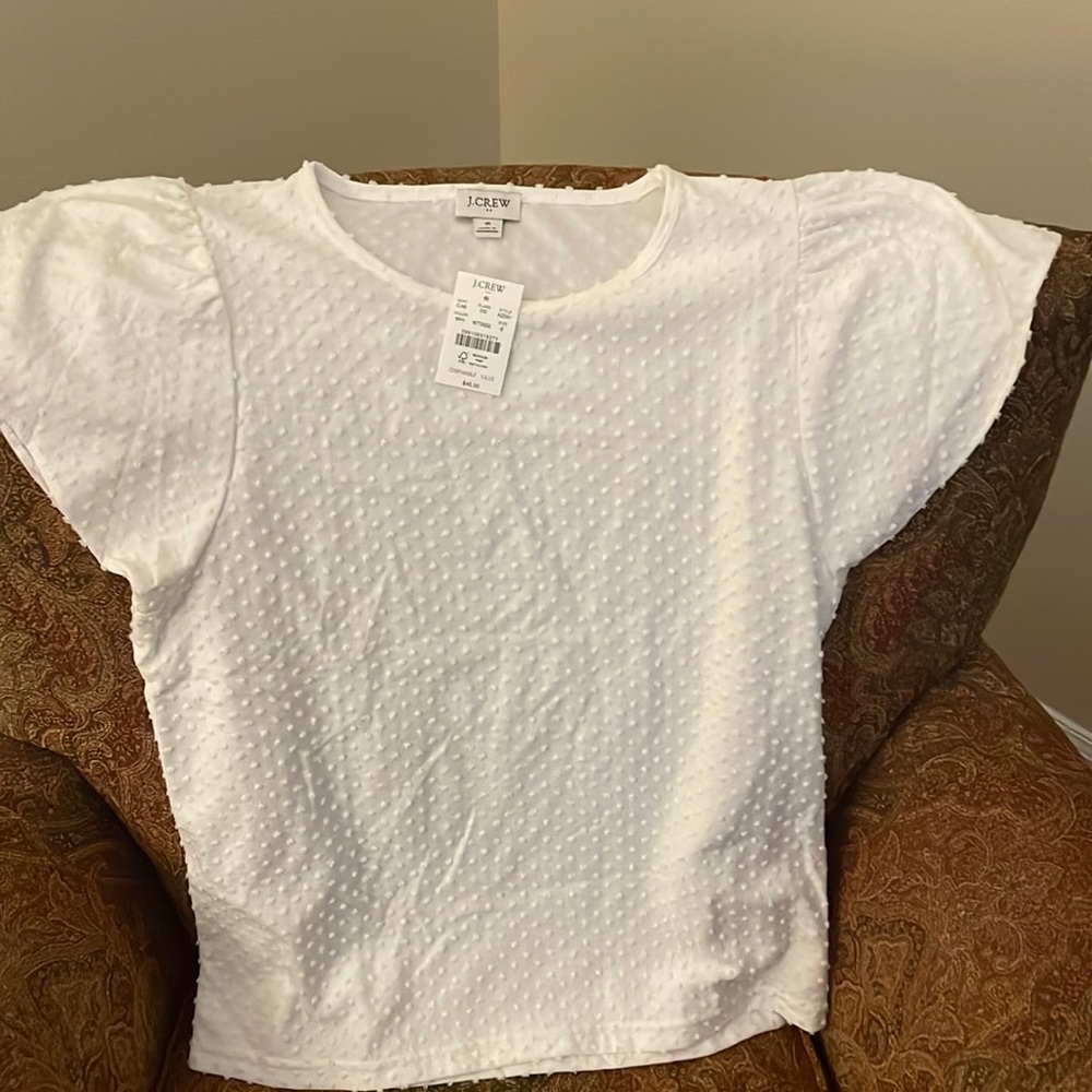 Jcrew flutter sleeve tshirt